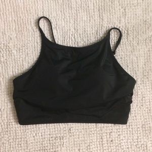 High neck swim top